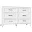 Commode 6 tiroirs pour la chambre à coucher, commode de rangement moderne en métal avec tiroirs coulissants