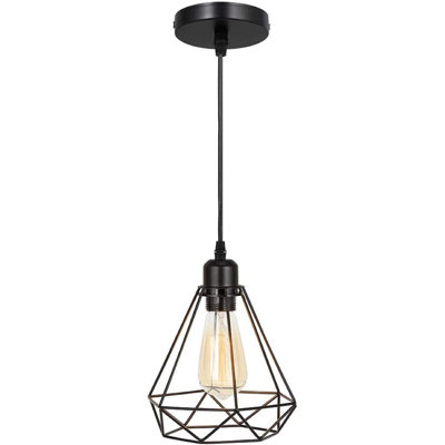 Luminaire suspendu géométrique simple à 1 lumière