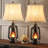 Kaylyn 25" Resin Table Lamp Set With Night Light And USB Ports