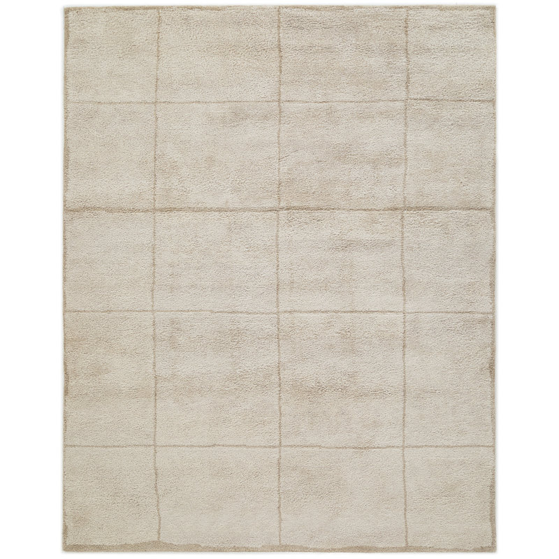 Tapis d'intérieur en laine touffeté à la main Merritt, Rectangle 8 pi 9 po x 11 pi 9 po