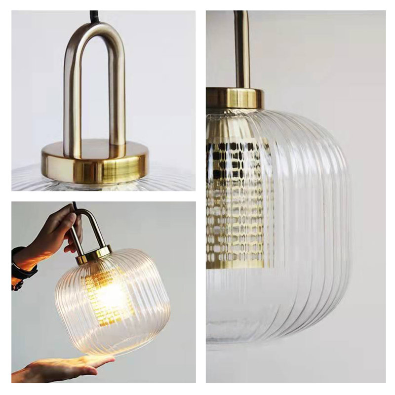 1 - Light Brushed Gold Pendant