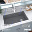 Évier de cuisine à simple cuve en composite 31 3/4 po x 19 1/4 po Karran-35699363