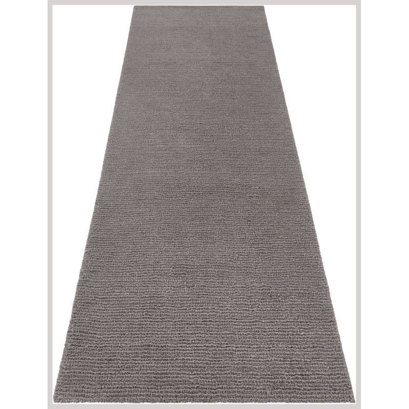 Cloud Tufted Dark Grey Rug, Runner 80 x 250cm