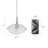 Jailia 1 - Light Unique Mini Pendant Light Glass Shade: 4.7'' H X 8.4'' W X 4'' D