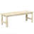 Backless Slatted Bench, Wood Outdoor Bench