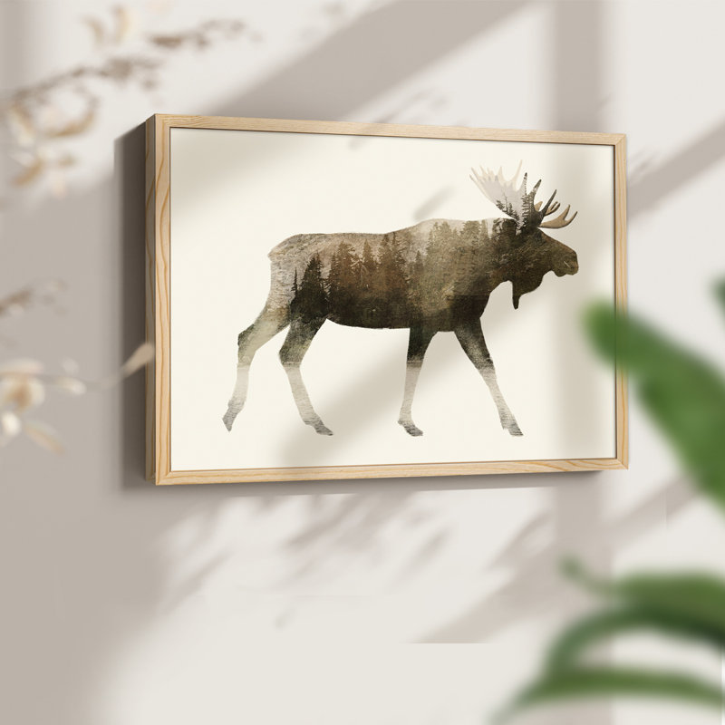 The Wilderness III -Framed Print - Restickable, H 8 po x l 10 po, Naturel