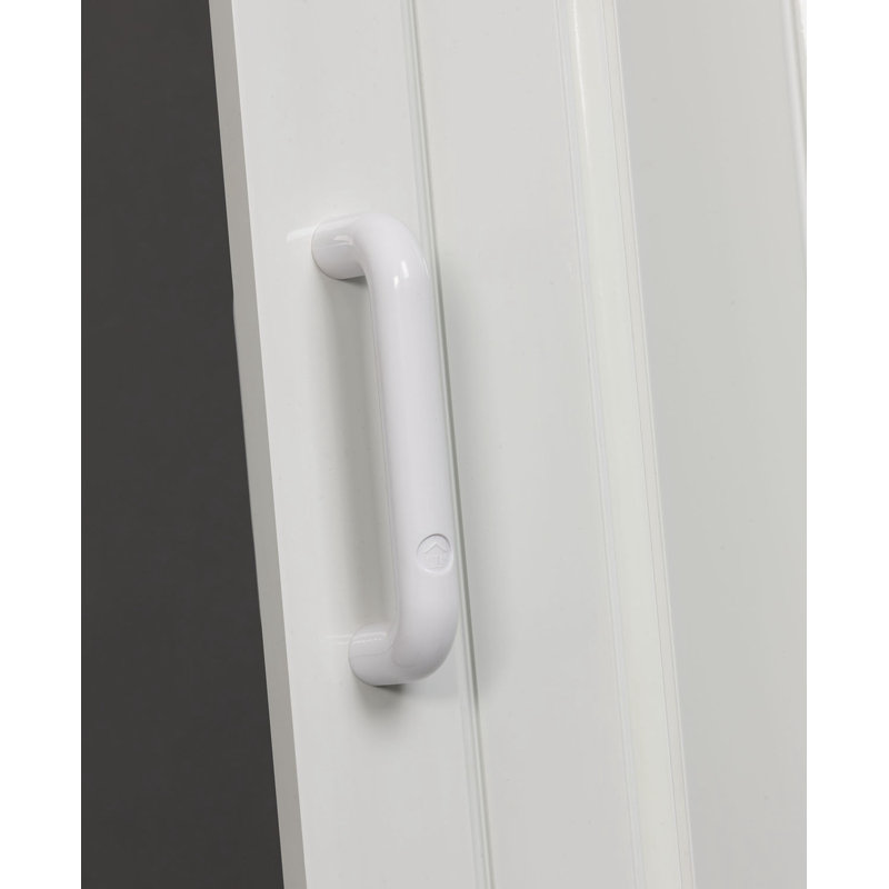 Porte accordéon affleurante de 48 po x 96 po Homestyle Plaza, Blanc