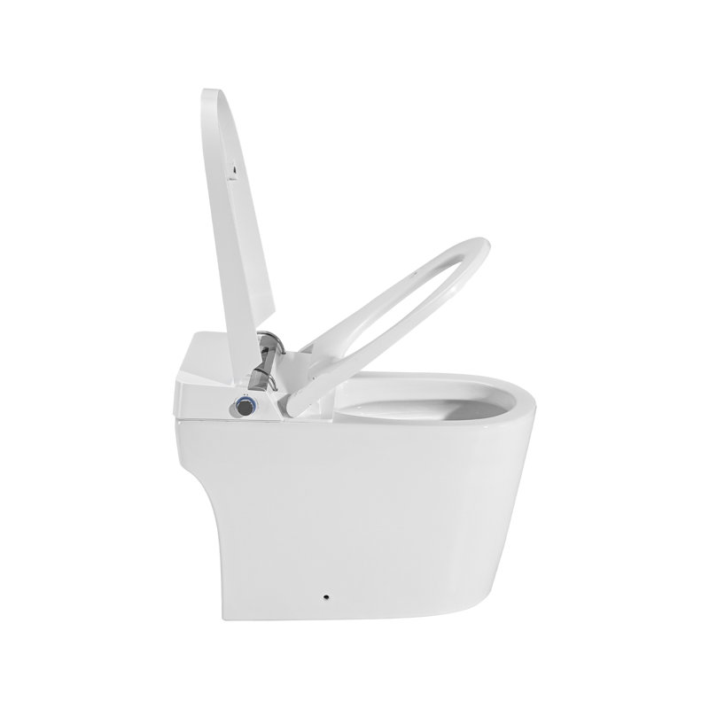 Smart Toile With Automatic Heated Seat Sensor, Foot Sensor Flush, And Off-seat Auto Flush.