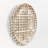 Woven Iron Strand Textured Wall Art in Champagne Gold, Set of 3