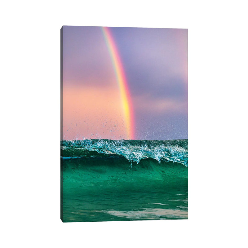 Beneath The Rainbow by Jordan Robins - Painting on Canvas, Wrapped Canvas, 20.32 cm H x 30.48 cm W