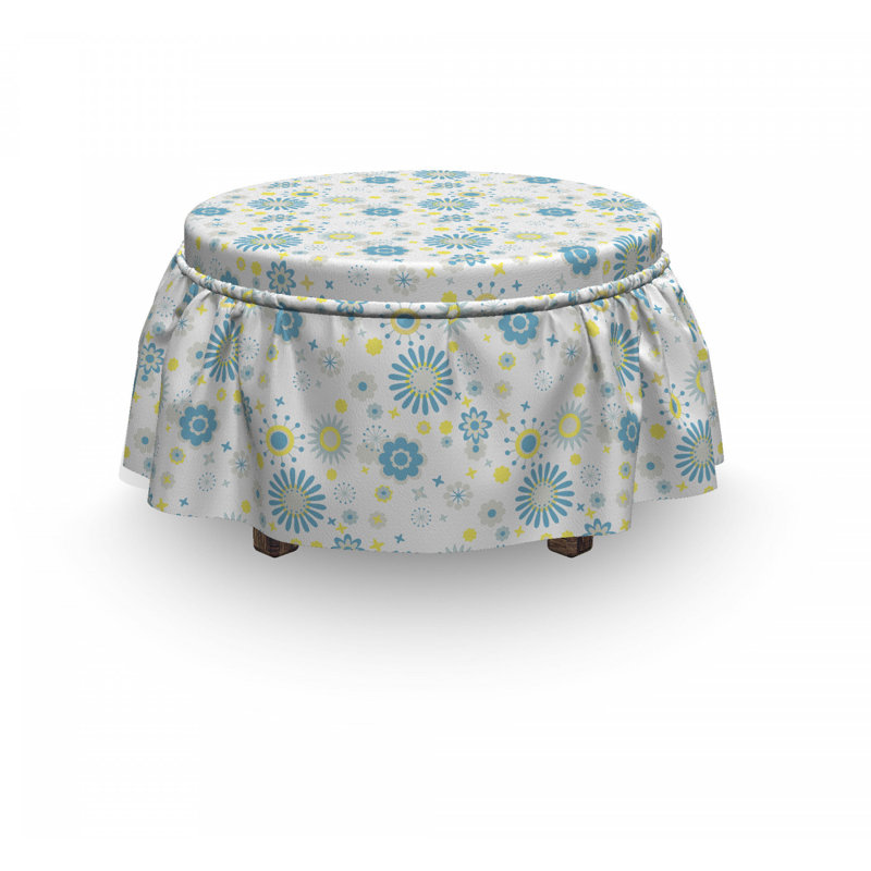 Box Cushion Ottoman Slipcover