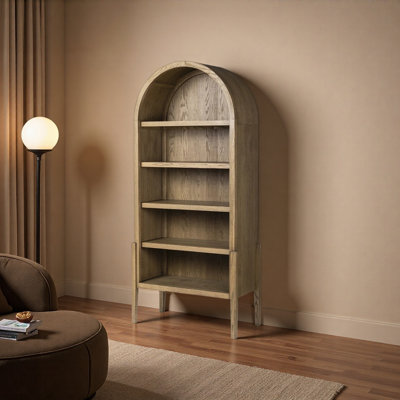 Arched large-capacity storage cabinet bookcase