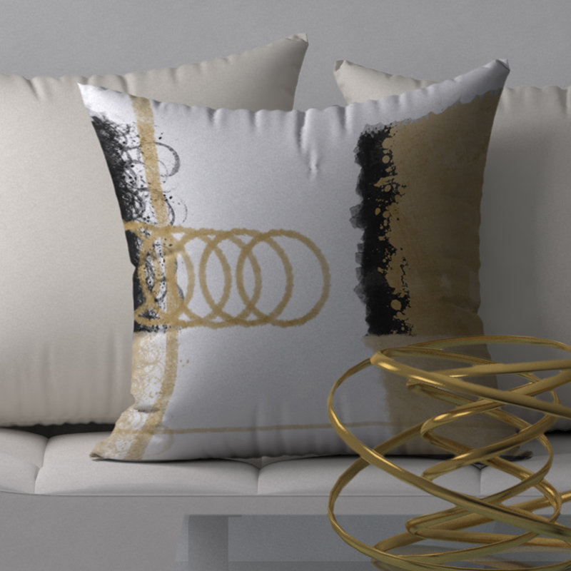 Housse de coussin carrée incroyable Wealth, 24 po x 24 po