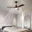 Ventilateurs de plafond 52 pouces avec lumière et télécommande 3 pales Ventilateur de plafond Kit de télécommande noir mat ventilateur de plafond pour le salon Chambre à coucher
