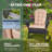 Folding Adirondack Chairs With Cushion, Hdpe Oversized Patio Chair Weather Resistant-1792507075