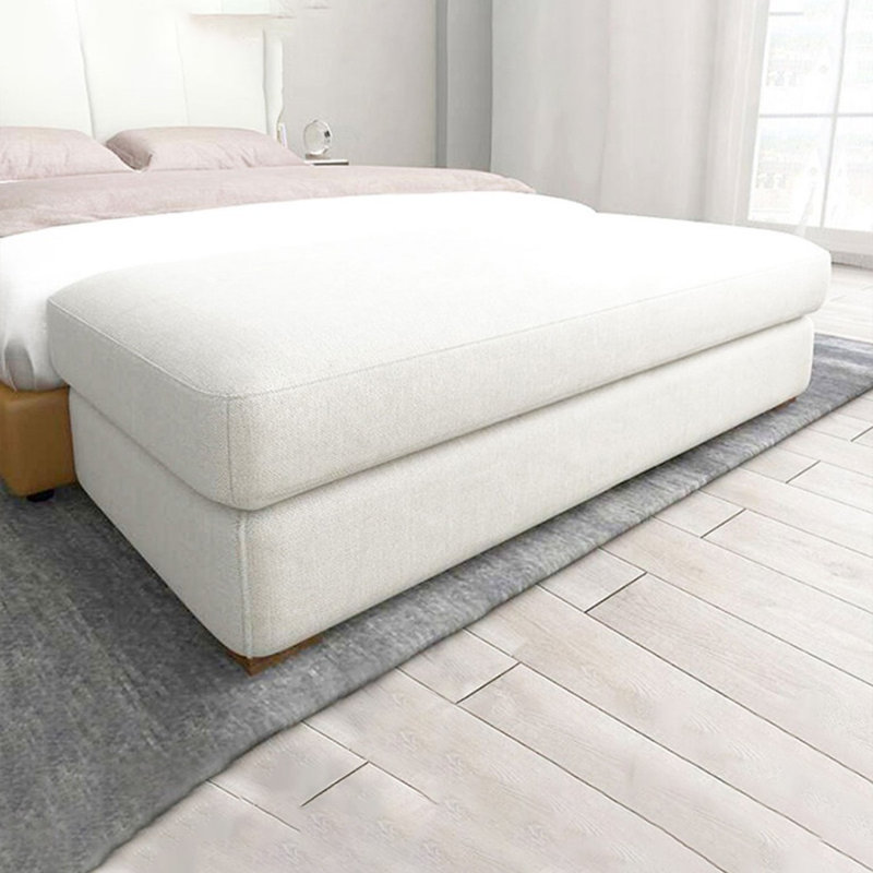 Banc rembourré blanc, Blanc