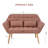 Upholstered 50'' Loveseat