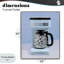 Machine à café disco sur giclée bleue, design par Lish Creative-130746574-130746569