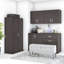Ensemble de rangement modulaire 5 pièces avec placards Bush-72736005