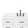 Tidworth 48'' Solid Wood Single Bathroom Vanity with 1.5'' White Quartz Top, Rectangular Sink