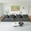 Canapé modulaire surdimensionné surdimensionné, ensemble de canapé de plancher Boucle de luxe, canapé convertible compressé, canapé spacieux rempli de mousse pour le salon, combinaison libre, 3 couleurs-2029190832-2028729383