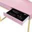 Bureau rose et coiffeuse avec miroir Coleen