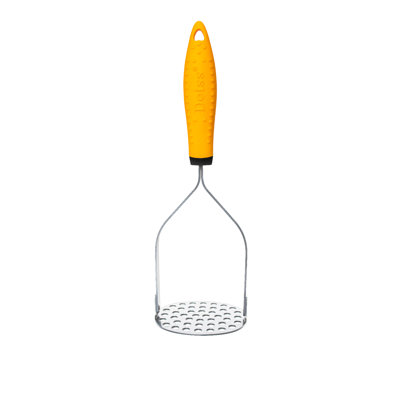 Deiss Pro Heavy Duty Stainless Steel Potato Masher with Non-Slip Rubber Handle