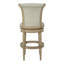  Tabouret tournant 31 "en chêne récupéré avec tissu gris cendré Runyan-131182163-131182166