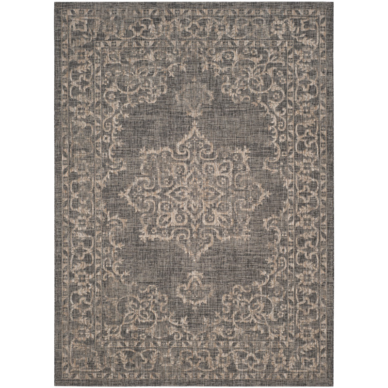 Tapis oriental d'intérieur / extérieur Anelly Performance, Rectangle 8 pi x 11 pi