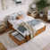 Solid Wood Platform Storage Bed