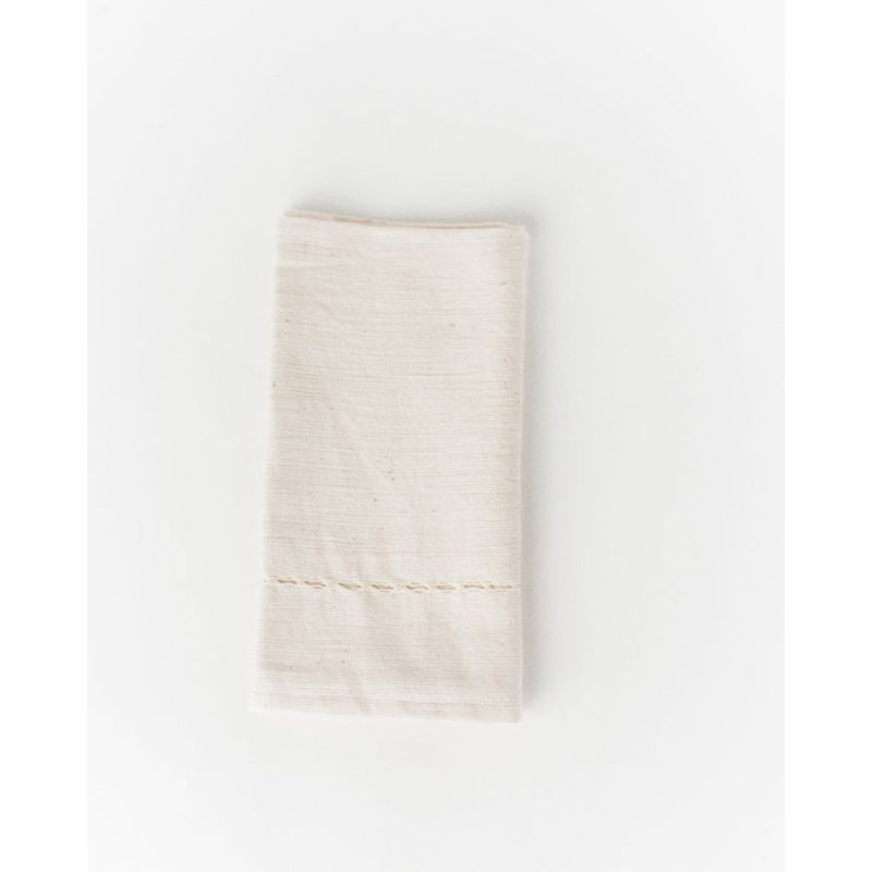 Pulled Cotton Napkins - Set of 4, Beige