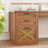 55.1" Farmhouse Office Desk With 3 Drawers, Computer Desk With File Drawer & Storage Shelves-2131590233