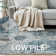 Blue /Ivory Performance Machine Washable Non-slip Area Rugs