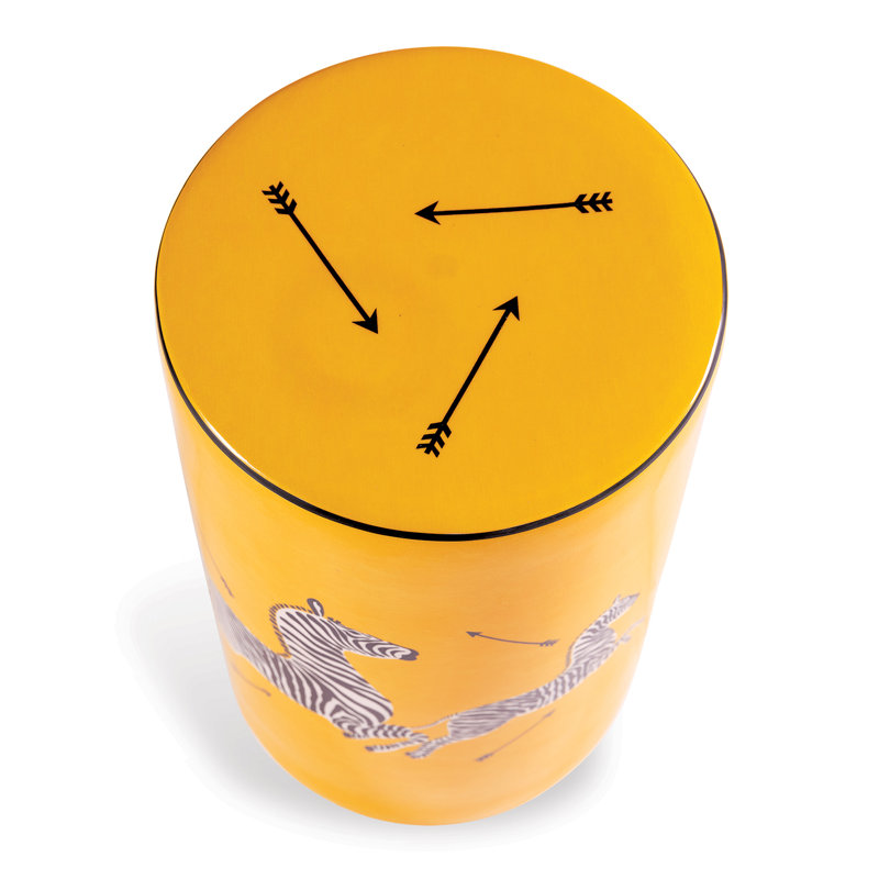 Scalamandre Maison Porcelain Garden Stool, Yellow