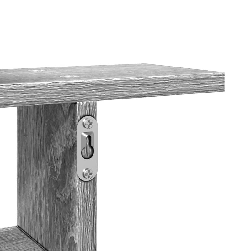 Rocchi Floating Shelf, 38cm H x 38cm W x 12cm, Grey Sonoma