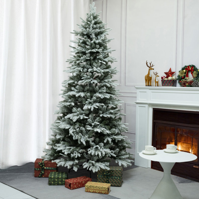 6FT Snow Flocked Artificial Christmas Tree, 6'