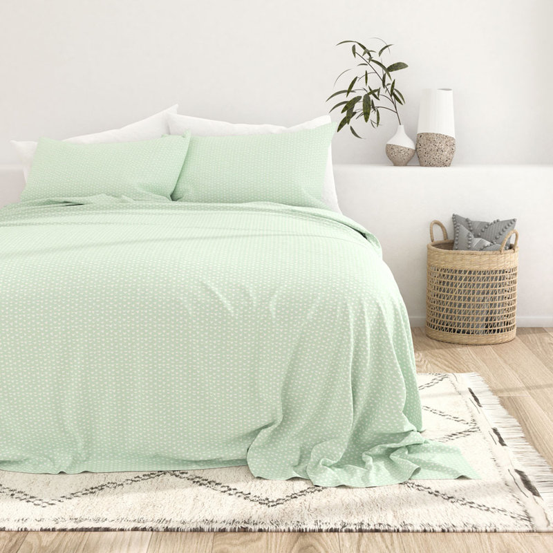Gray Nordic Print Twin Cotton Polyester Microfiber Pillow Cover Set