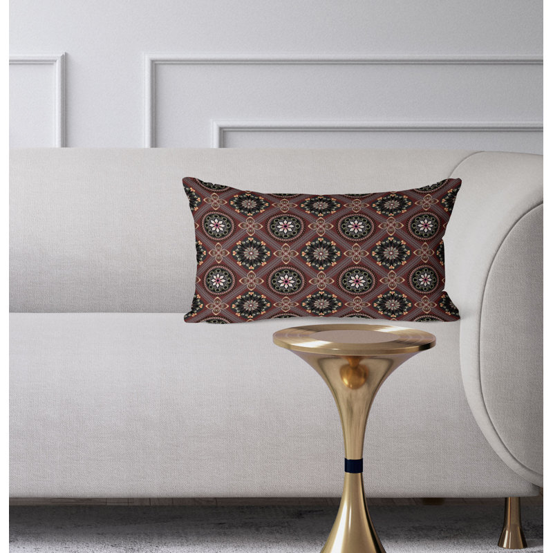 Coussin Mandala, Gris