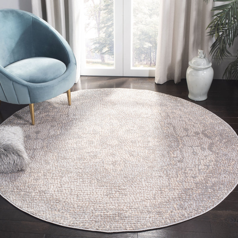 Lapham Performance Oriental Rug, Round 6'7"