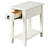 White 1-Drawer Accent Table With Shelf