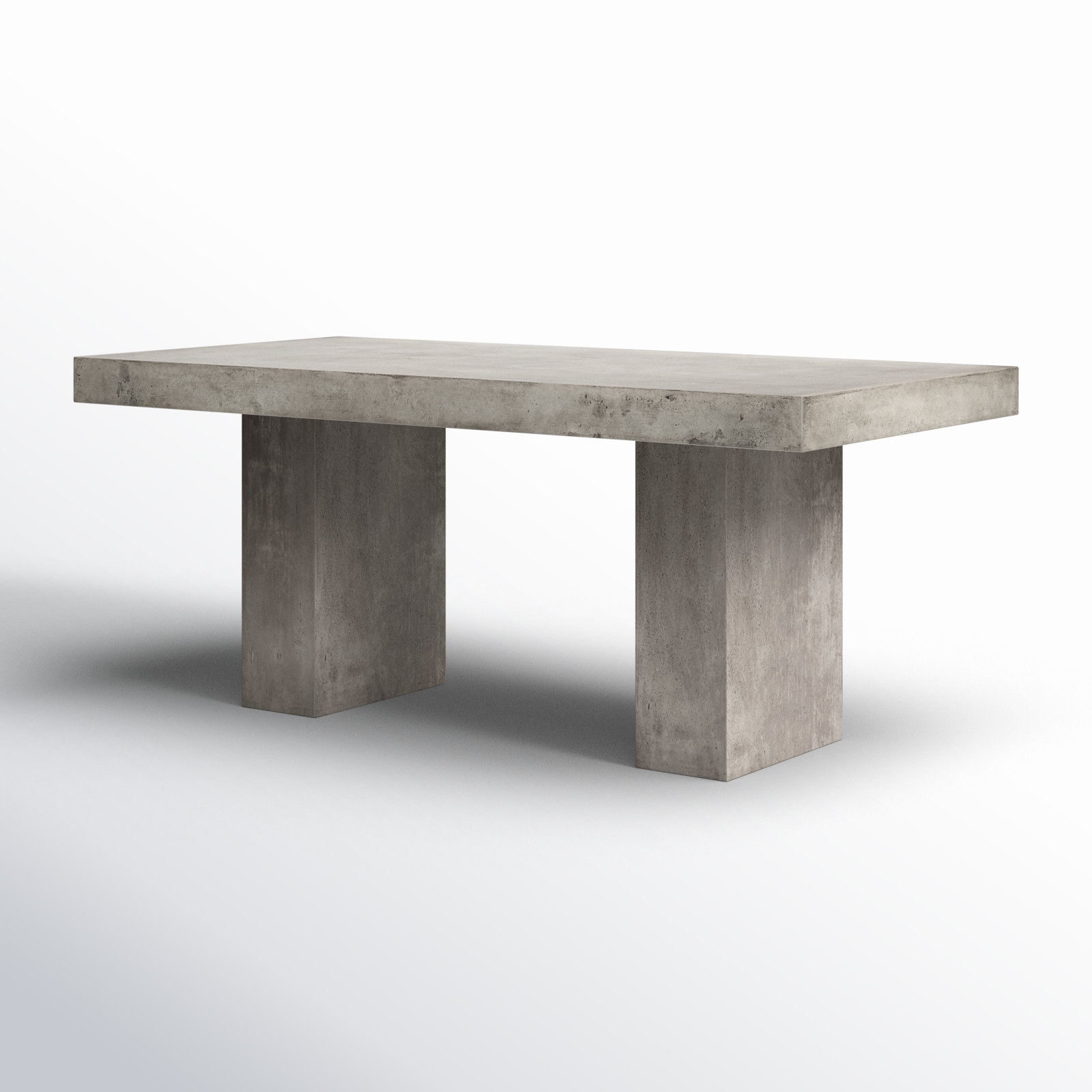 Kareen Pedestal Dining Table, Dark Gray, Bar Table (41.75" Height), 70.75" L x 35.5" W