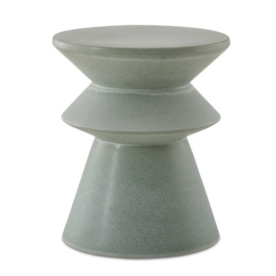 Glazed Garden Accent Stool