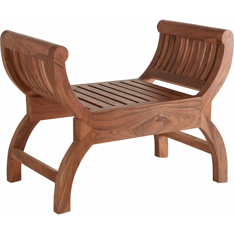 Mijares Solid Wood Accent Stool
