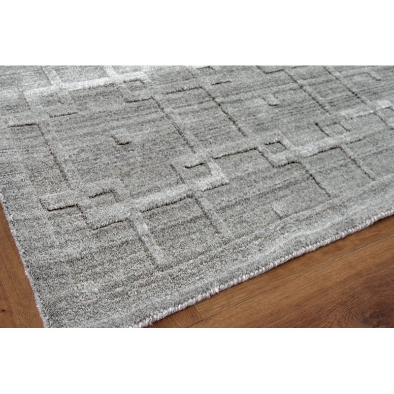 Castelli Geometric Area Rug in Gray, Rectangle 6' x 9'