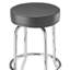 Swivel Upholstered Counter Stool with Metal Frame