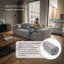  Canapé 91 po sans os 91 po, canapé 3 places avec assise et dossier profonds, mousse haute densité, velours côtelé doux, canapé moderne pour le salon et le bureau, sans assemblage requis, gris-760826248