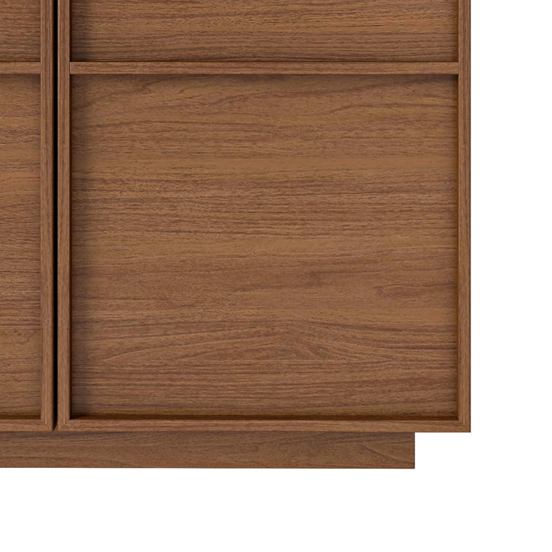 Buffet à 2 portes avec tablette réglable, armoire de rangement de 31,5 po de largeur avec anti-basculement
