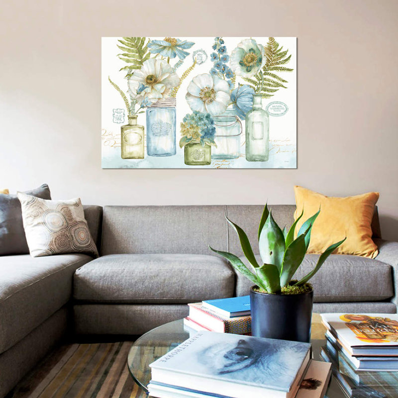 «My Greenhouse Bouquet I» par Lisa Audit - impression sur toile tendue, H 18 po x l 26 po x P 1,5 po, Toile tendue
