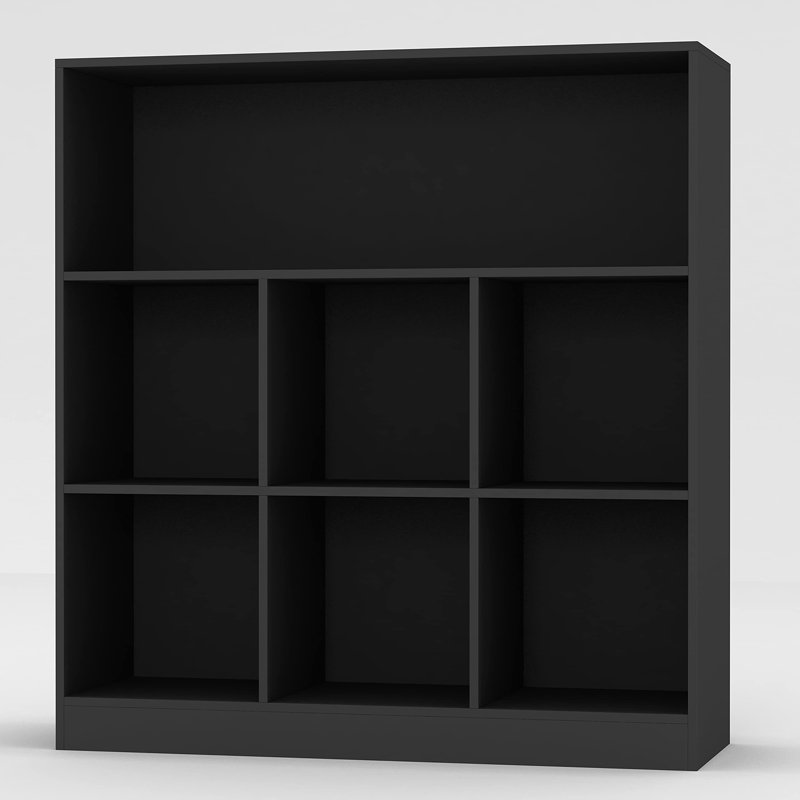 Thorntown 94cm H x 88cm W Cube Bookcase, Black