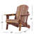 Outdoor Oversize Wooden Folding Adirondack Chair - Pre - Assembled For Poolside And Garden Spaces-716562759